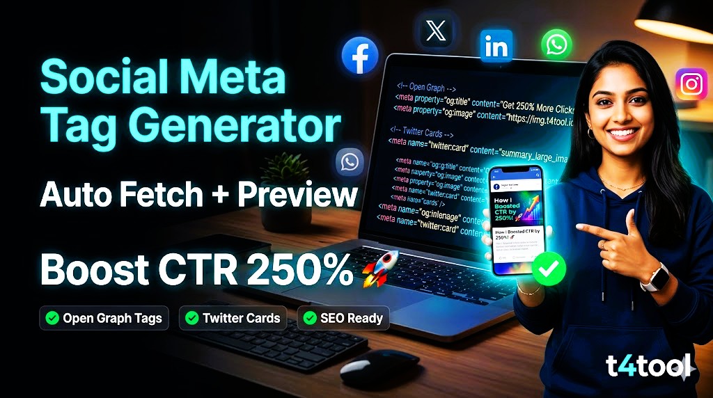 Free Social Meta Tag Generator | Open Graph & Twitter Card Maker